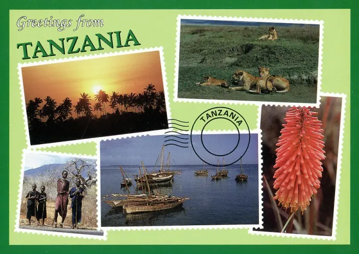 Framed Print : Africa - Tanzania - Greetings Multi-view Postcard Framed Print : Africa - Tanzania - Greetings Multi-view Postcard