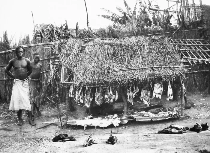 Framed Print : Africa Ujiji market pre-1900 Framed Print : Africa Ujiji market pre-1900