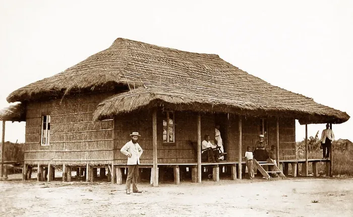 Framed Print : Africa Vincent Mission Station Zambesi River pre-1900 Framed Print : Africa Vincent Mission Station Zambesi River pre-1900