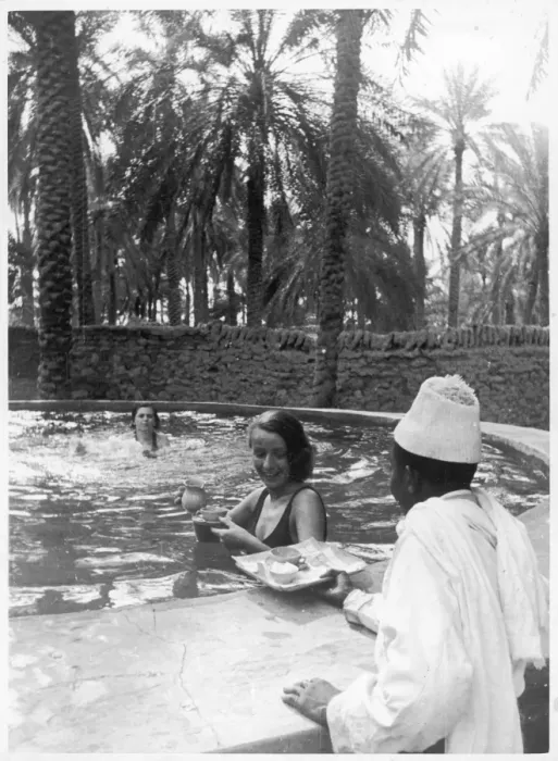 Framed Print : Africa / Waiter / Pool Framed Print : Africa / Waiter / Pool