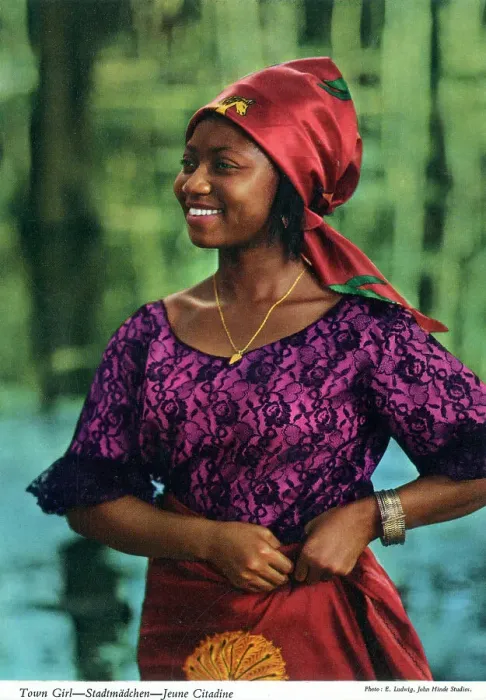 Framed Print : Africa - West African Town Girl