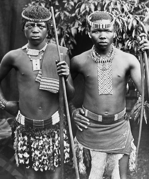 Africa Zulu Men Pre-1900 Art Prints, Posters Puzzles from