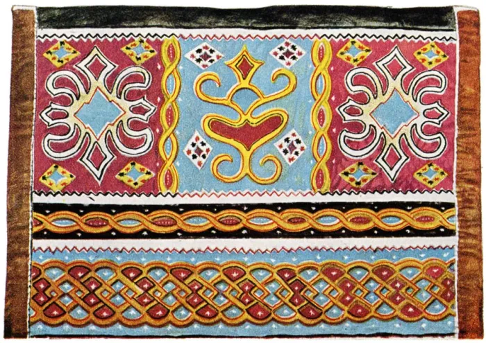 Framed Print : African Emboidered Bag Framed Print : African Emboidered Bag