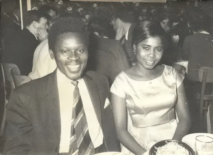 Framed Print : African man and wife around the dinner table at a Consulate Framed Print : African man and wife around the dinner table at a Consulate