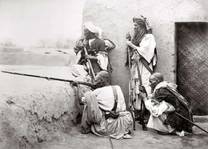 Framed Print : Afridi solders from the Khyber Pass - north west frontier Framed Print : Afridi solders from the Khyber Pass - north west frontier