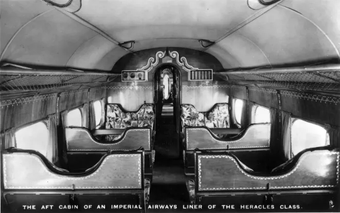 Framed Print : The aft passenger cabin of a Handley Page HP42 Framed Print : The aft passenger cabin of a Handley Page HP42