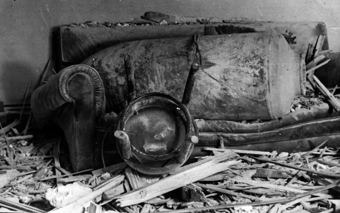 Framed Print : Aftermath of a Blitz Raid Framed Print : Aftermath of a Blitz Raid