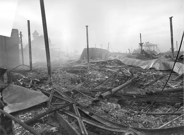 Aftermath of the Crystal Palace fire, South London