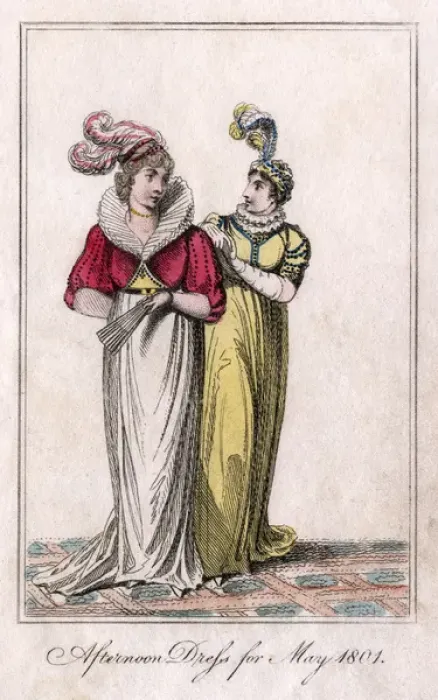 Framed Print : Afternoon Dress 1801 Framed Print : Afternoon Dress 1801