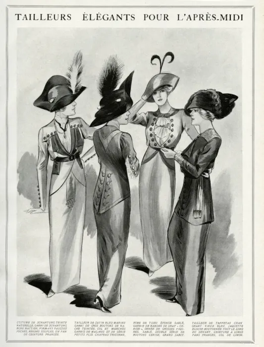 Framed Print : Afternoon dresses 1912 Framed Print : Afternoon dresses 1912