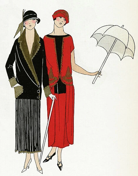 Afternoon dresses by Poiret and Drecoll