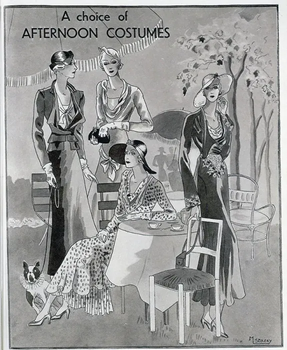 Framed Print : Afternoon fashion options for the stylish woman. Date: 1932 Framed Print : Afternoon fashion options for the stylish woman. Date: 1932