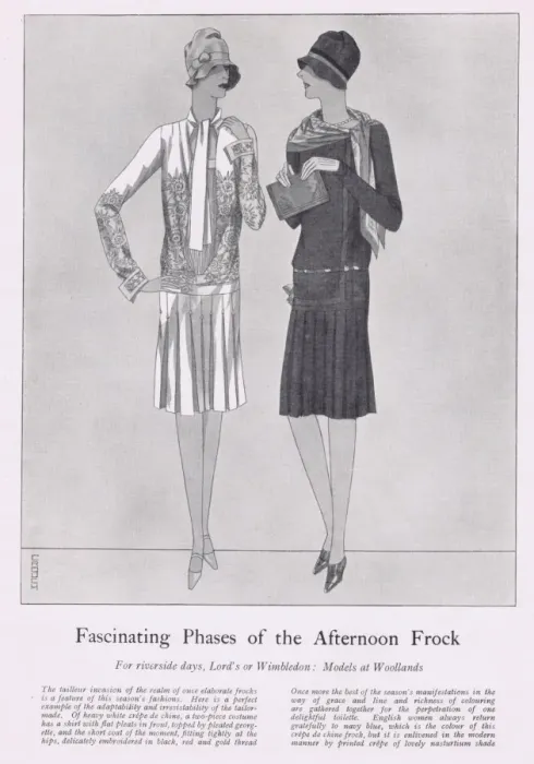 Framed Print : Afternoon Frocks, 1927 Framed Print : Afternoon Frocks, 1927