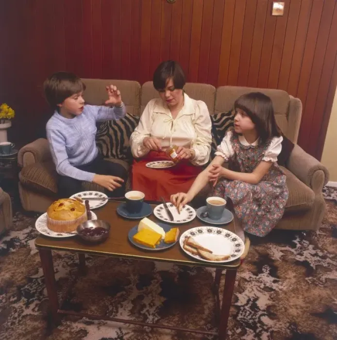 Framed Print : Afternoon Tea 1981 Framed Print : Afternoon Tea 1981