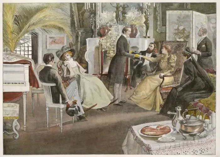 Framed Print : AFTERNOON TEA IN PARIS Framed Print : AFTERNOON TEA IN PARIS