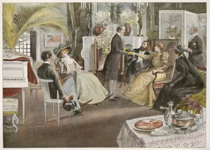 Framed Print : Afternoon Tea in Paris Framed Print : Afternoon Tea in Paris