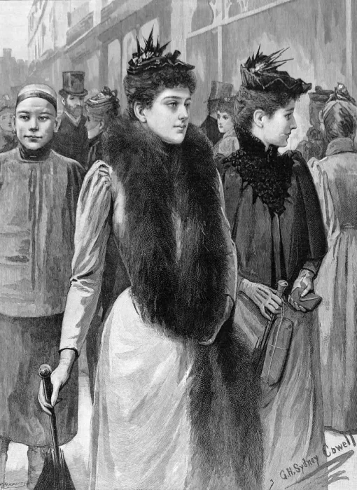 Framed Print : Afternoon Walk in Regent Street, London, 1891 Framed Print : Afternoon Walk in Regent Street, London, 1891