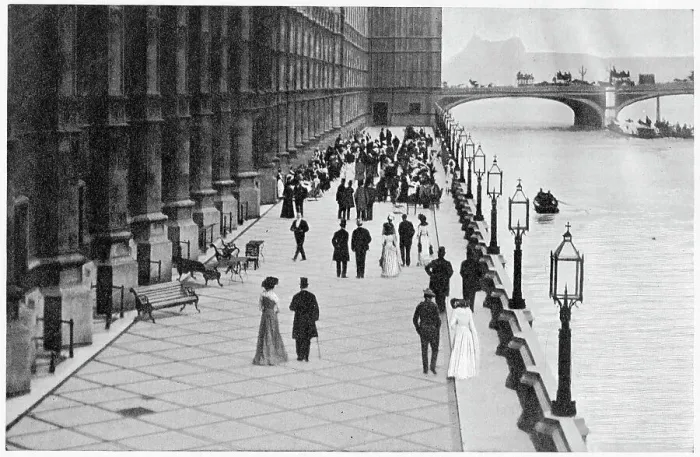 Framed Print : Most afternoons in the summer the promenade was crowded with ladies having tea. Date: 1900s Framed Print : Most afternoons in the summer the promenade was crowded with ladies having tea. Date: 1900s