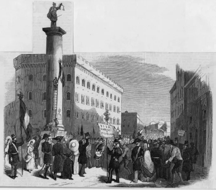 Framed Print : Agitation at Firenze Framed Print : Agitation at Firenze