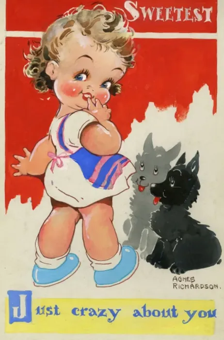Framed Print : Agnes Richardson, Just crazy about you