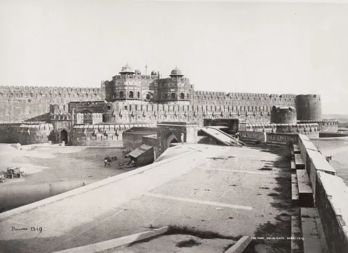 Framed Print : Agra, the Fort, Delhi Gate, Samuel Bourne photograph Framed Print : Agra, the Fort, Delhi Gate, Samuel Bourne photograph