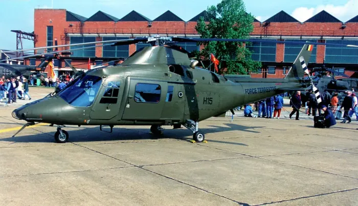 Framed Print : Agusta A109BA Hirundo H-15 - OT-ATJ