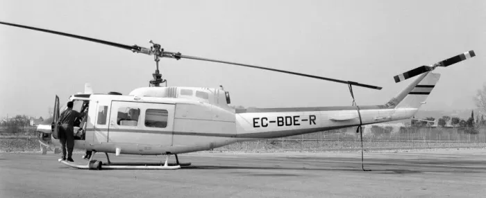 Framed Print : Agusta-Bell 205A EC-BDE-R Framed Print : Agusta-Bell 205A EC-BDE-R