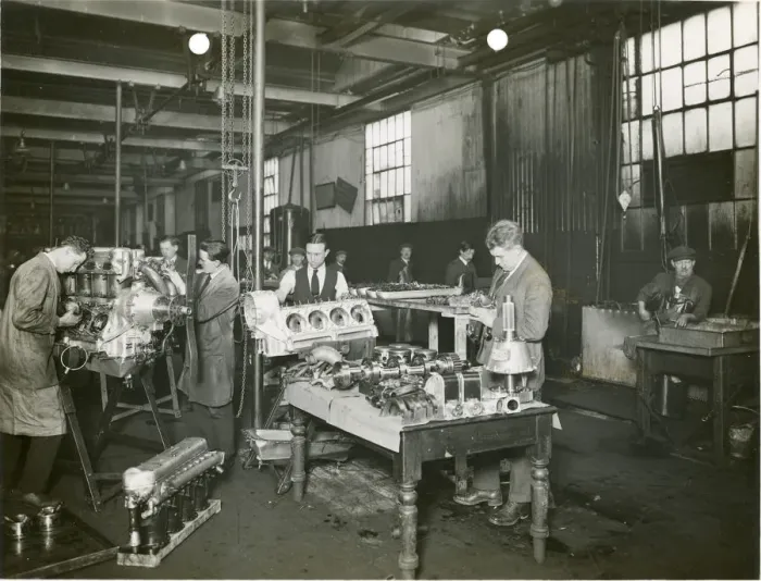 Framed Print : AID inspection of Napier engine Framed Print : AID inspection of Napier engine