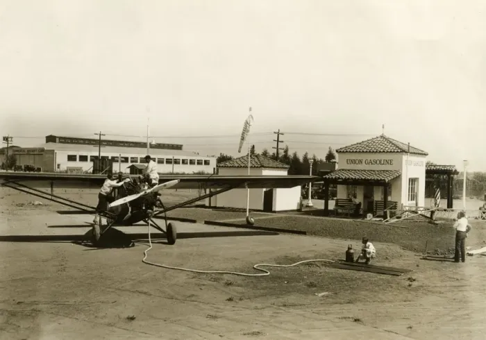 Framed Print : Air Filling Station 1929 Framed Print : Air Filling Station 1929