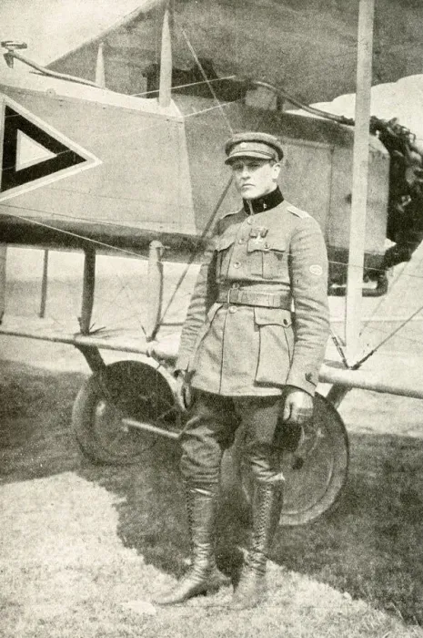 Framed Print : Air force pilot standing by his plane, Republic of Estonia Framed Print : Air force pilot standing by his plane, Republic of Estonia