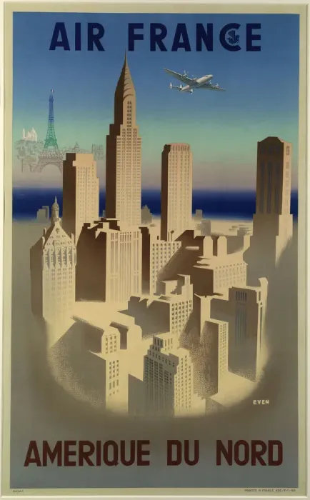 Framed Print : AIR FRANCE Amerique du Nord Framed Print : AIR FRANCE Amerique du Nord