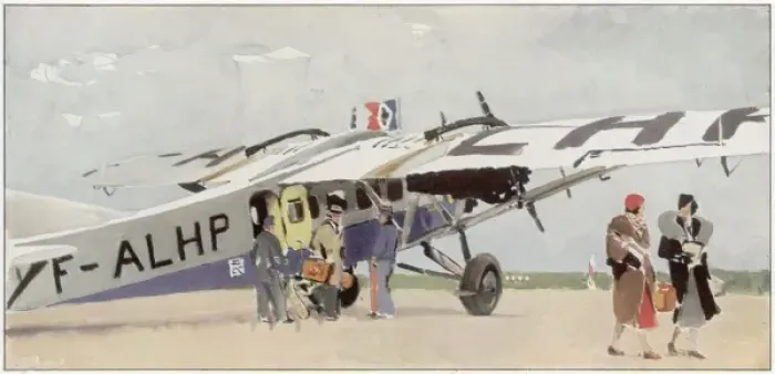 Framed Print : Air France / Farman / 1934 Framed Print : Air France / Farman / 1934