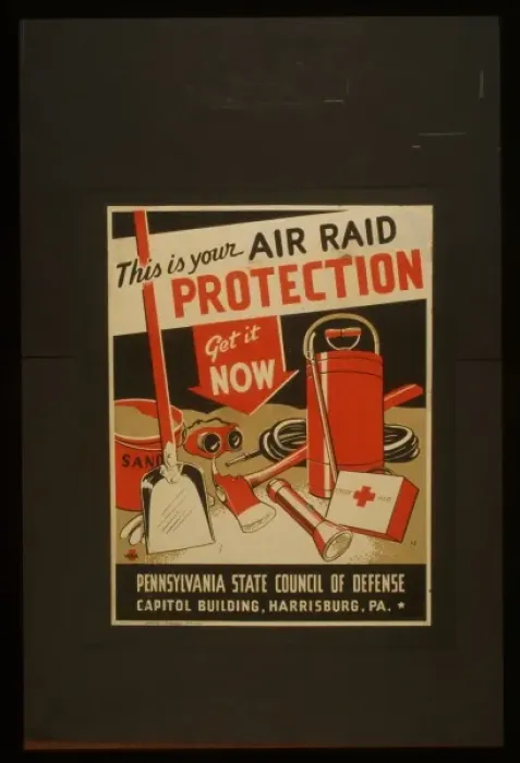 Framed Print : This is your air raid protection Get it now Framed Print : This is your air raid protection Get it now