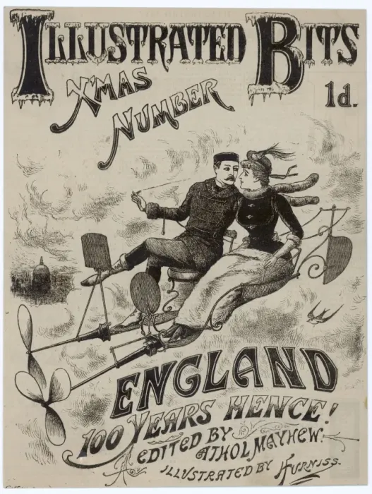 Framed Print : Airborne Lovers 1890 Framed Print : Airborne Lovers 1890