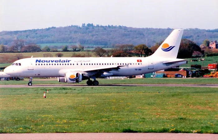 Framed Print : Airbus A320-211 TS-IND Framed Print : Airbus A320-211 TS-IND