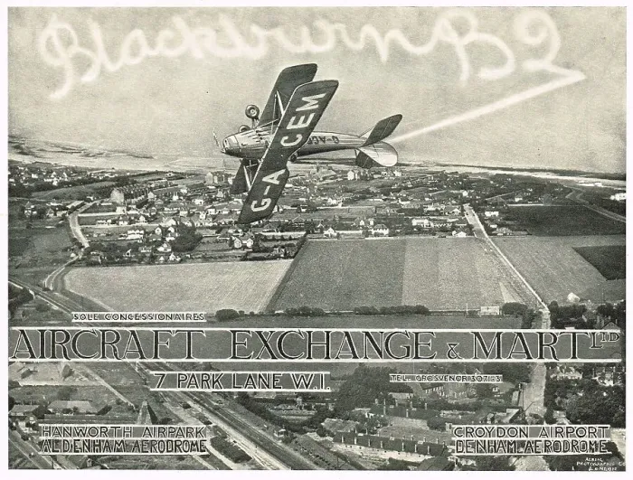 Framed Print : Aircraft Exchange & Mart - Croydon, Denham Framed Print : Aircraft Exchange & Mart - Croydon, Denham