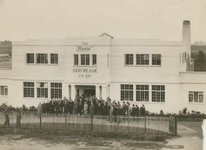 Framed Print : An aircraft firms visit in front of the staff Framed Print : An aircraft firms visit in front of the staff