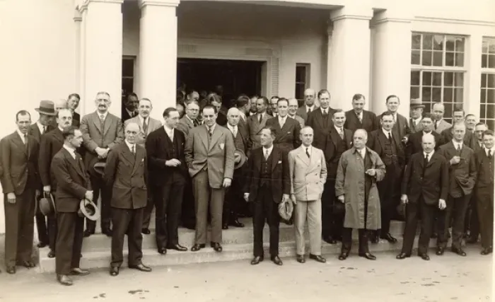 Framed Print : An aircraft firms visit in front of the staff Framed Print : An aircraft firms visit in front of the staff