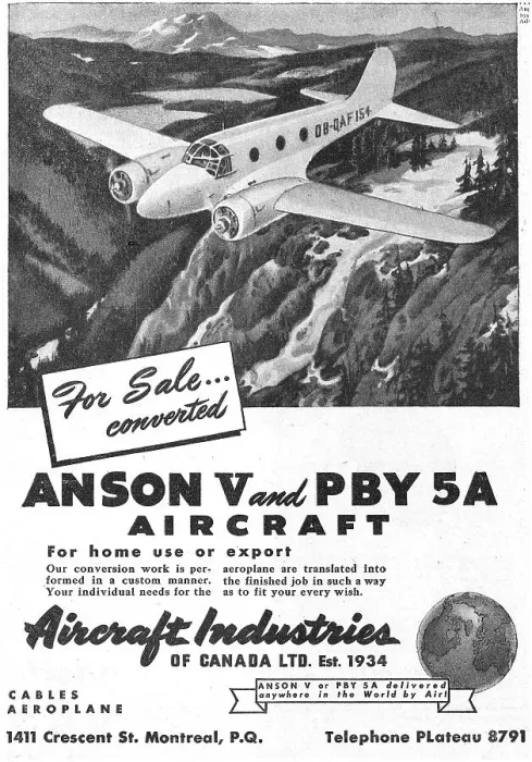 Framed Print : Aircraft Industries Of Canada - Anson V & PBY 5A Aircraft Framed Print : Aircraft Industries Of Canada - Anson V & PBY 5A Aircraft