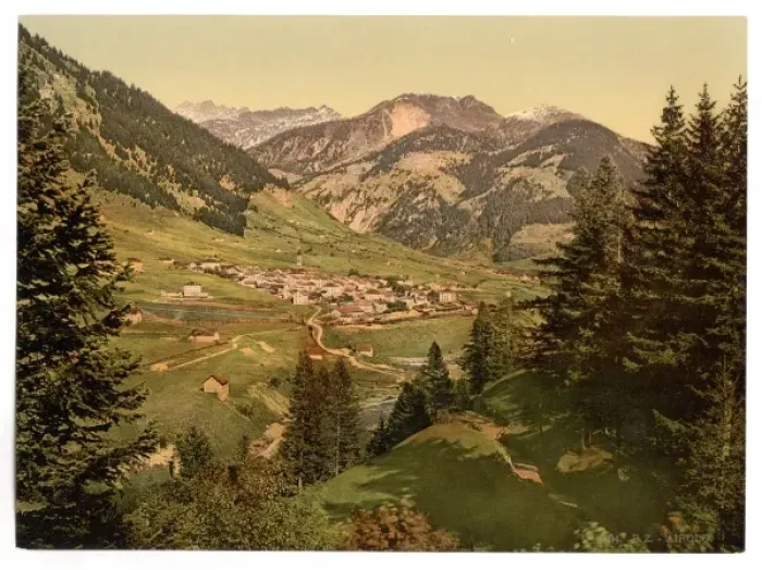 Framed Print : Airolo, general view, St. Gotthard Railway, Switzerland Framed Print : Airolo, general view, St. Gotthard Railway, Switzerland