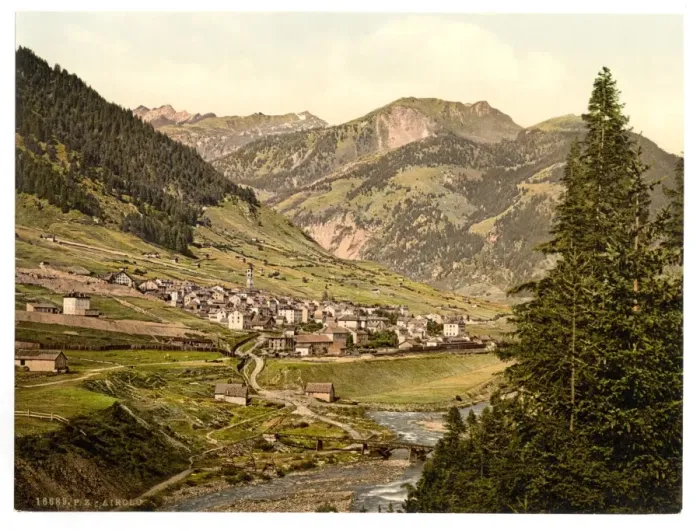 Framed Print : Airolo, general view, St. Gotthard Railway, Switzerland Framed Print : Airolo, general view, St. Gotthard Railway, Switzerland