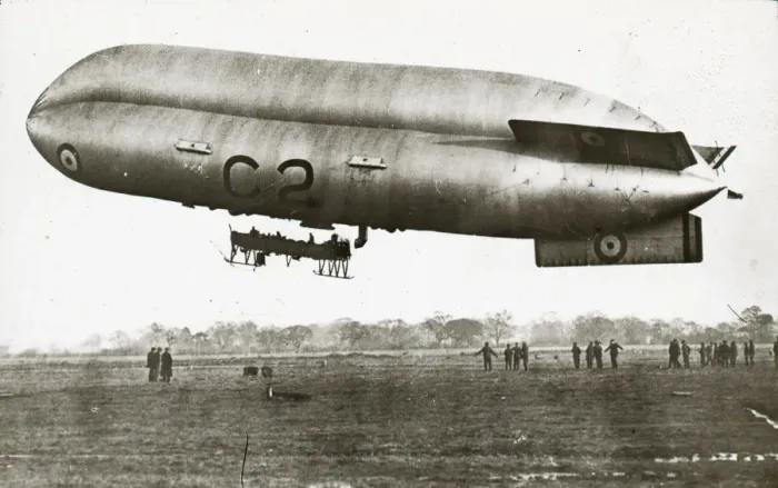 Framed Print : Airship C2 taking off Framed Print : Airship C2 taking off