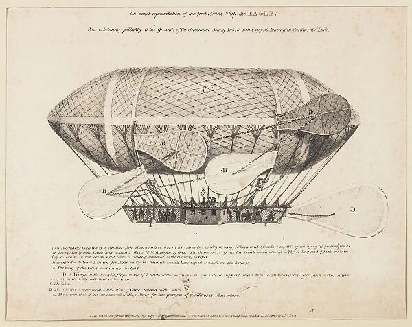 Airship, the Eagle, on display in London