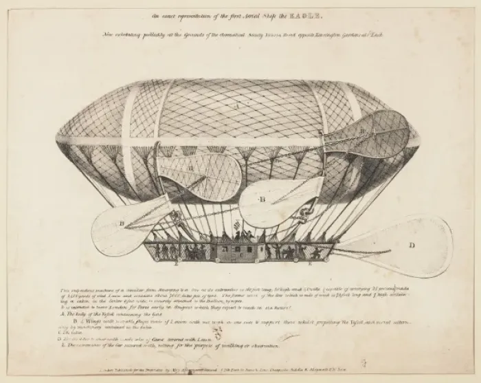 Framed Print : Airship, the Eagle, on display in London Framed Print : Airship, the Eagle, on display in London