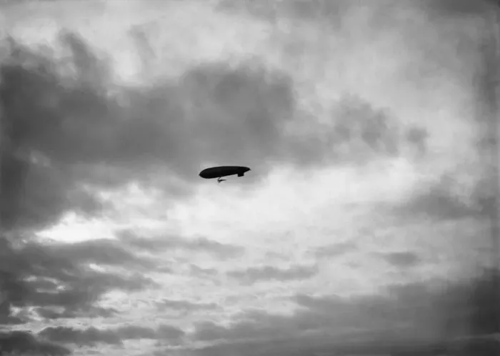 Framed Print : Airship Flying Framed Print : Airship Flying