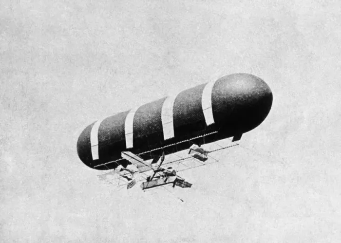 Framed Print : Airship Flying Framed Print : Airship Flying