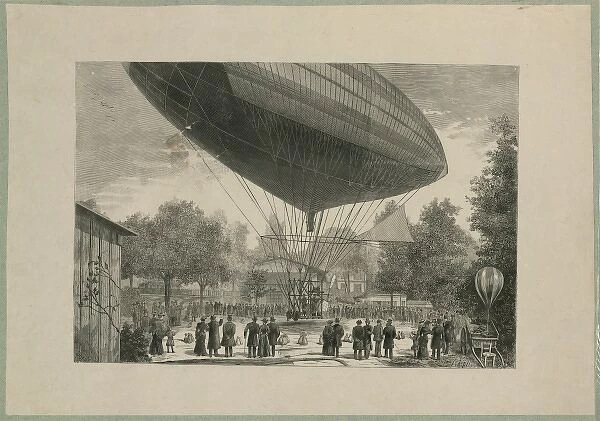 Airship powered by an electric motor developed by Albert and