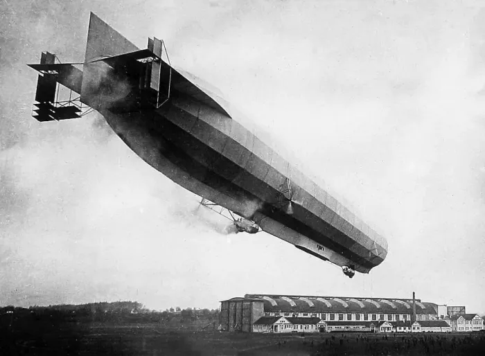 Framed Print : Airship Zeppelin No. 8 early 1900s Framed Print : Airship Zeppelin No. 8 early 1900s