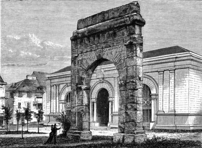 Framed Print : Aix-les-Bains, France - The Roman Arc and City Thermal Baths Framed Print : Aix-les-Bains, France - The Roman Arc and City Thermal Baths