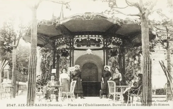Framed Print : Aix-les-Bains - Source de St Simon